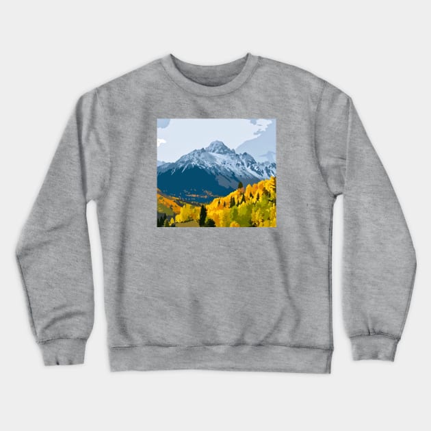 Mountain View Crewneck Sweatshirt by Glenn Landas Digital Art